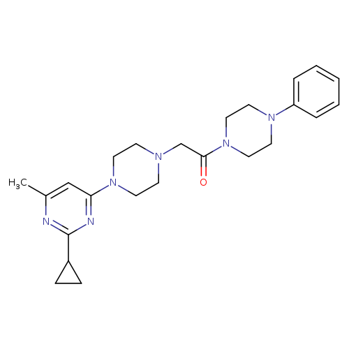 2-[4-(2-cyclopropyl-6-methylpyrimidin-4-yl)piperazin-1-yl]-1-(4-phenylpiperazin-1-yl)ethan-1-one