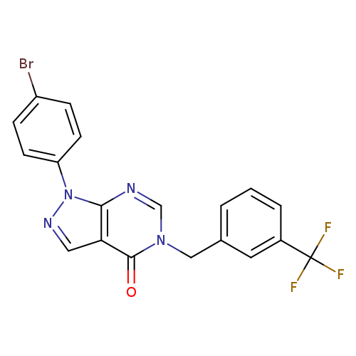 1-(4-bromophenyl)-5-{[3-(trifluoromethyl)phenyl]methyl}-1H,4H,5H-pyrazolo[3,4-d]pyrimidin-4-one