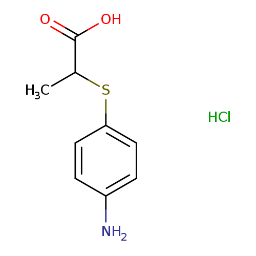 2-[(4-aminophenyl)sulfanyl]propanoic acid hydrochloride