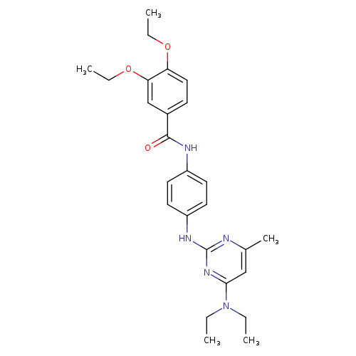 N-(4-{[4-(diethylamino)-6-methylpyrimidin-2-yl]amino}phenyl)-3,4-diethoxybenzamide