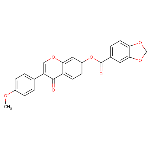 3-(4-methoxyphenyl)-4-oxo-4H-chromen-7-yl 2H-1,3-benzodioxole-5-carboxylate