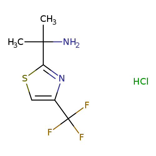 2-[4-(trifluoromethyl)-1,3-thiazol-2-yl]propan-2-amine hydrochloride