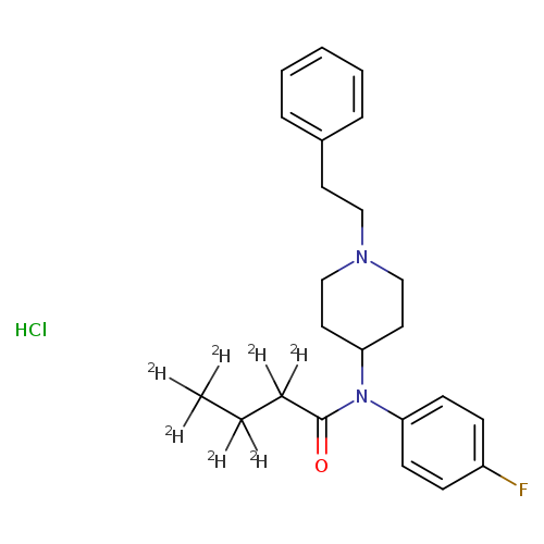 N-(4-fluorophenyl)-N-(1-phenethylpiperidin-4-yl)butanamide-d7,monohydrochloride