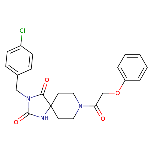 3-[(4-chlorophenyl)methyl]-8-(2-phenoxyacetyl)-1,3,8-triazaspiro[4.5]decane-2,4-dione