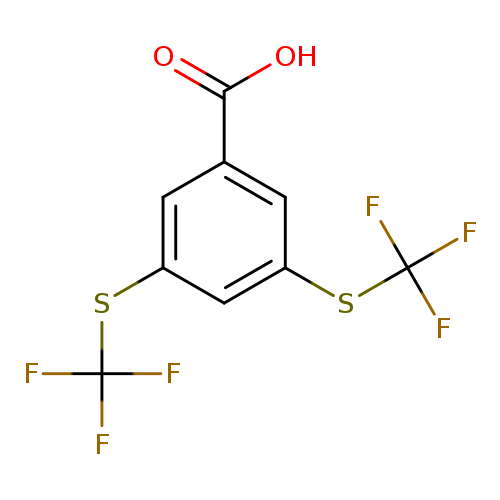 Benzoic acid, 3,5-bis[(trifluoromethyl)thio]-