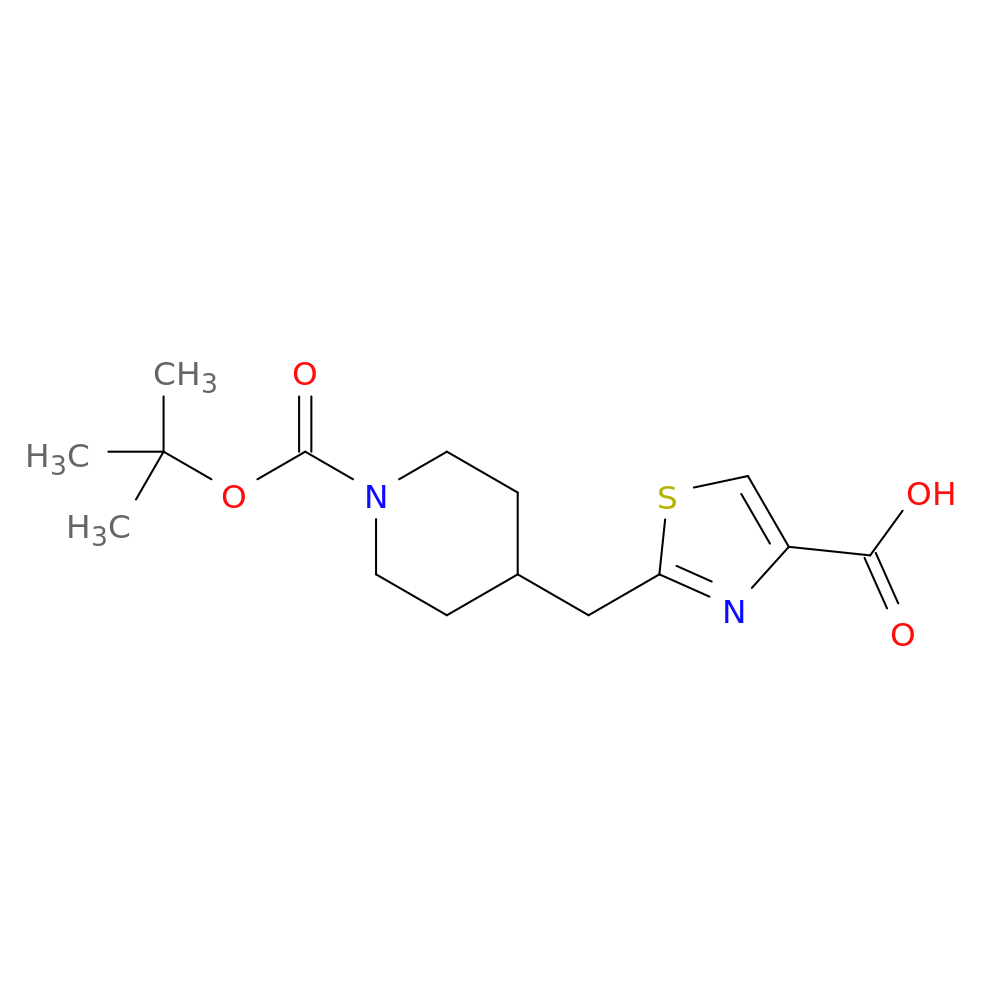 2-({1-[(tert-butoxy)carbonyl]piperidin-4-yl}methyl)-1,3-thiazole-4-carboxylic acid