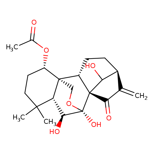 Kaur-16-en-15-one, 1-(acetyloxy)-7,20-epoxy-6,7,14-trihydroxy-, (1α,6β,7α,14R)-