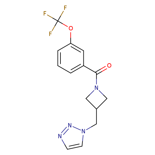 1-({1-[3-(trifluoromethoxy)benzoyl]azetidin-3-yl}methyl)-1H-1,2,3-triazole