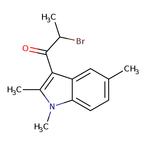 2-Bromo-1-(1,2,5-trimethyl-1h-indol-3-yl)propan-1-one