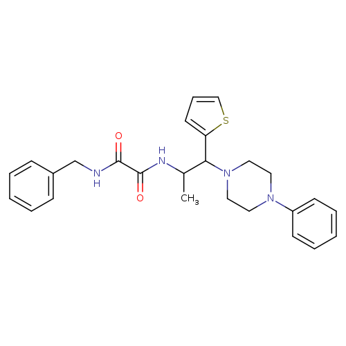 N'-benzyl-N-[1-(4-phenylpiperazin-1-yl)-1-(thiophen-2-yl)propan-2-yl]ethanediamide