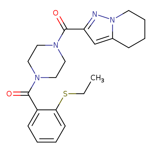 1-[2-(ethylsulfanyl)benzoyl]-4-{4H,5H,6H,7H-pyrazolo[1,5-a]pyridine-2-carbonyl}piperazine