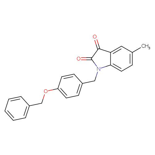 1-{[4-(benzyloxy)phenyl]methyl}-5-methyl-2,3-dihydro-1H-indole-2,3-dione