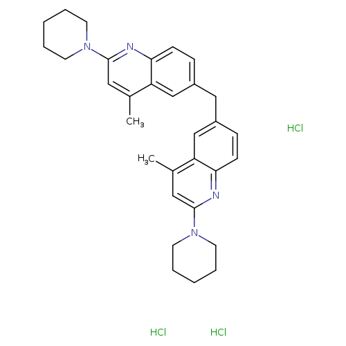6,6-Methylenebis[4-methyl-2-(1-piperidinyl)-quinoline trihydrochloride