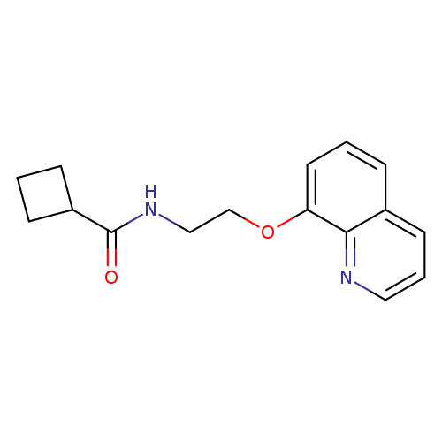 N-[2-(quinolin-8-yloxy)ethyl]cyclobutanecarboxamide