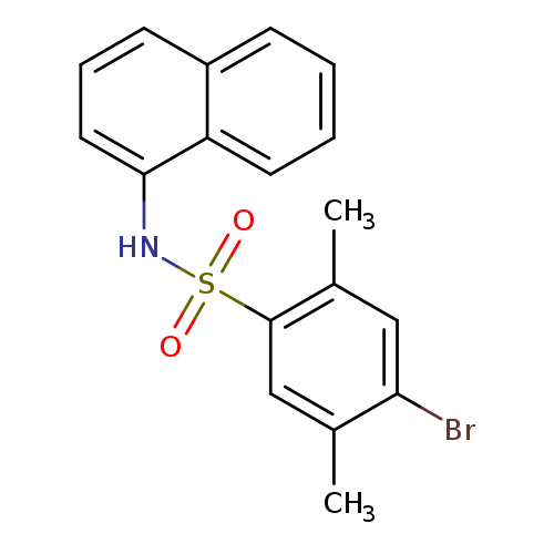 4-bromo-2,5-dimethyl-N-(naphthalen-1-yl)benzene-1-sulfonamide