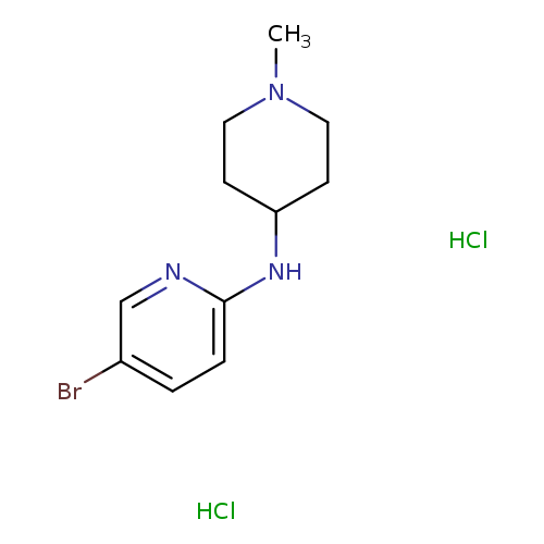 5-bromo-N-(1-methylpiperidin-4-yl)pyridin-2-amine dihydrochloride