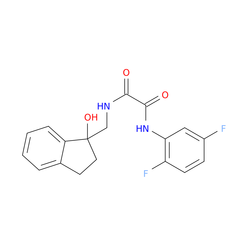 N'-(2,5-difluorophenyl)-N-[(1-hydroxy-2,3-dihydro-1H-inden-1-yl)methyl]ethanediamide