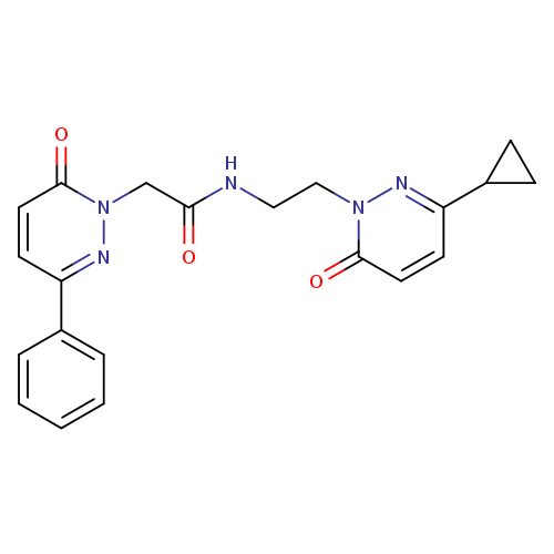 N-[2-(3-cyclopropyl-6-oxo-1,6-dihydropyridazin-1-yl)ethyl]-2-(6-oxo-3-phenyl-1,6-dihydropyridazin-1-yl)acetamide