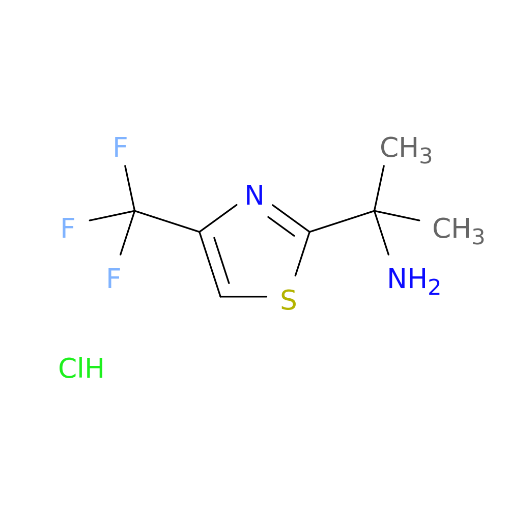 2-[4-(trifluoromethyl)-1,3-thiazol-2-yl]propan-2-amine hydrochloride