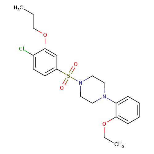 1-(4-chloro-3-propoxybenzenesulfonyl)-4-(2-ethoxyphenyl)piperazine