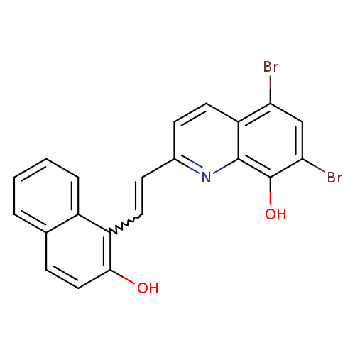 8-Quinolinol, 5,7-dibromo-2-[2-(2-hydroxy-1-naphthalenyl)ethenyl]-