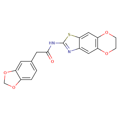 2-(2H-1,3-benzodioxol-5-yl)-N-{10,13-dioxa-4-thia-6-azatricyclo[7.4.0.0^{3,7}]trideca-1,3(7),5,8-tetraen-5-yl}acetamide