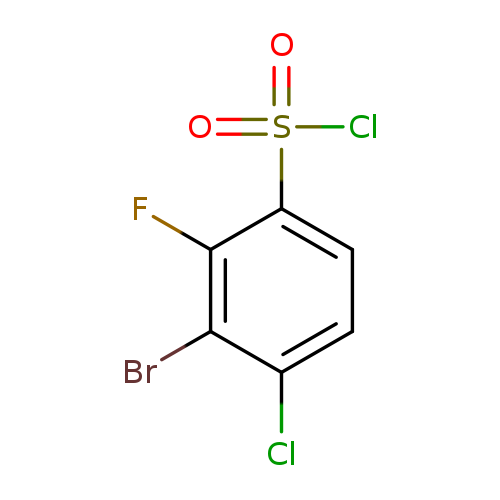 3-bromo-4-chloro-2-fluorobenzene-1-sulfonyl chloride