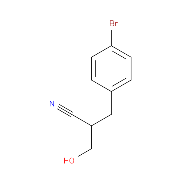 2-[(4-bromophenyl)methyl]-3-hydroxypropanenitrile