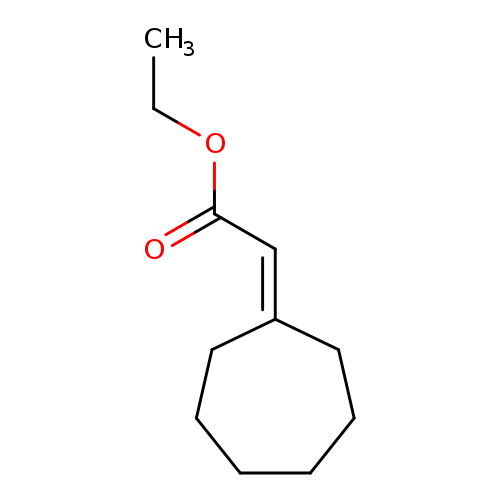 Acetic acid, 2-cycloheptylidene-, ethyl ester