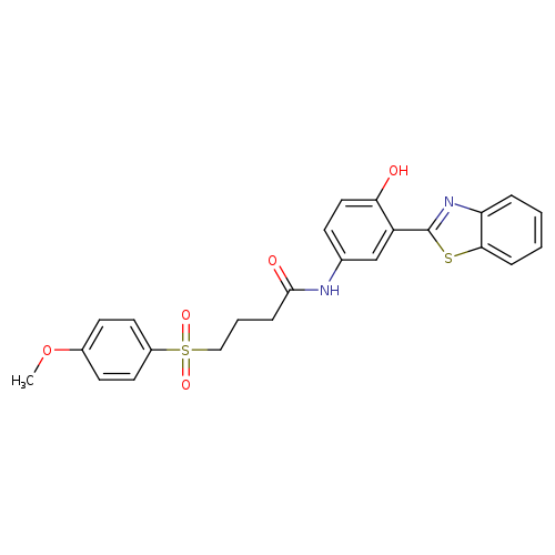 N-[3-(1,3-benzothiazol-2-yl)-4-hydroxyphenyl]-4-(4-methoxybenzenesulfonyl)butanamide