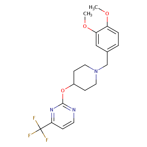 2-({1-[(3,4-dimethoxyphenyl)methyl]piperidin-4-yl}oxy)-4-(trifluoromethyl)pyrimidine
