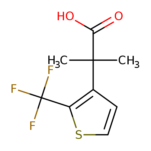 2-methyl-2-[2-(trifluoromethyl)thiophen-3-yl]propanoicacid
