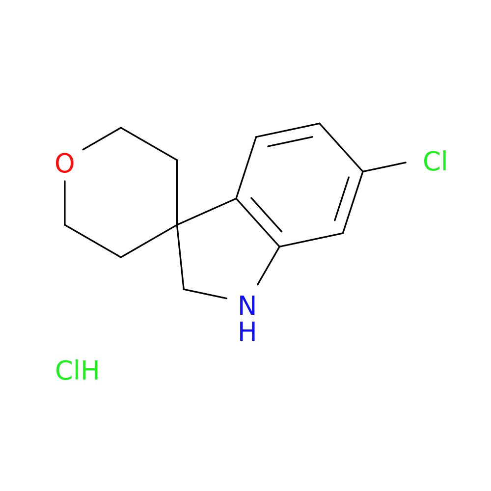 6-Chloro-1,2-dihydrospiro[indole-3,4'-oxane] hydrochloride