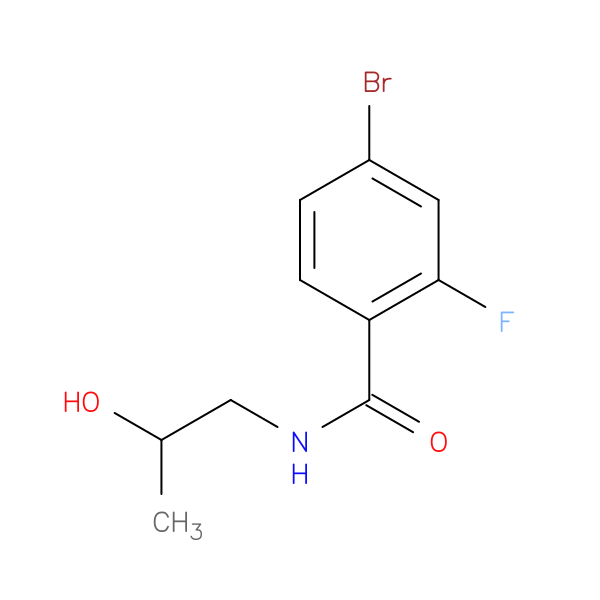 4-bromo-2-fluoro-N-(2-hydroxypropyl)benzamide