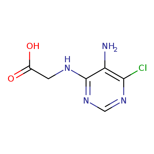 2-[(5-amino-6-chloropyrimidin-4-yl)amino]acetic acid