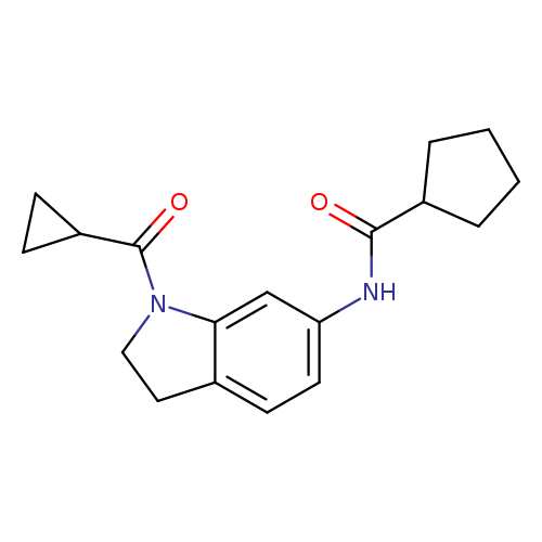 N-(1-cyclopropanecarbonyl-2,3-dihydro-1H-indol-6-yl)cyclopentanecarboxamide