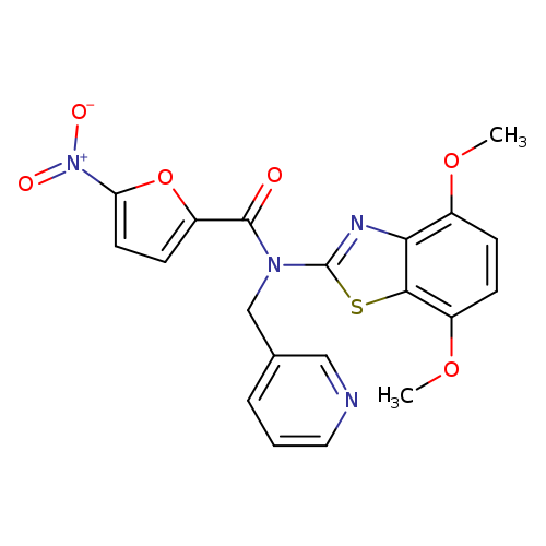 N-(4,7-dimethoxy-1,3-benzothiazol-2-yl)-5-nitro-N-[(pyridin-3-yl)methyl]furan-2-carboxamide
