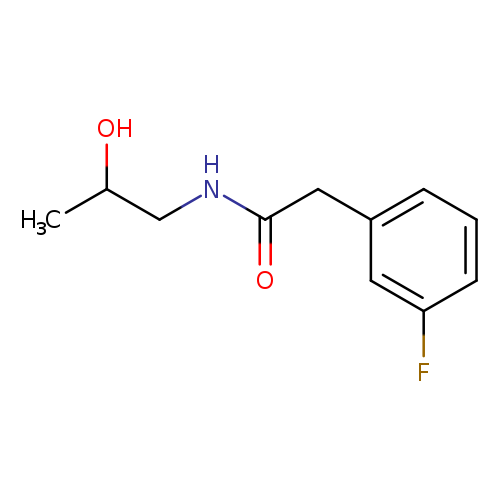 2-(3-fluorophenyl)-N-(2-hydroxypropyl)acetamide