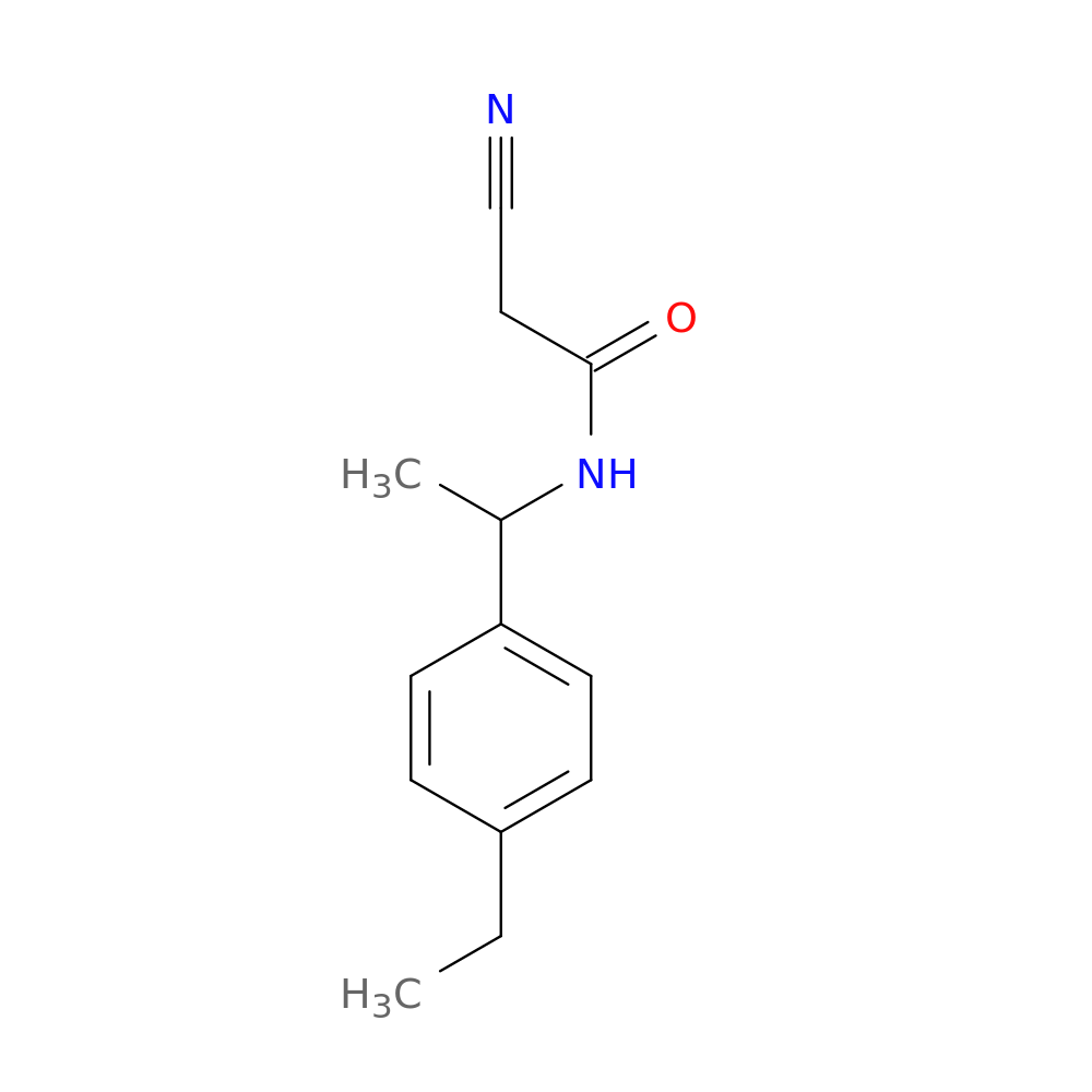 2-Cyano-N-[1-(4-ethylphenyl)ethyl]acetamide
