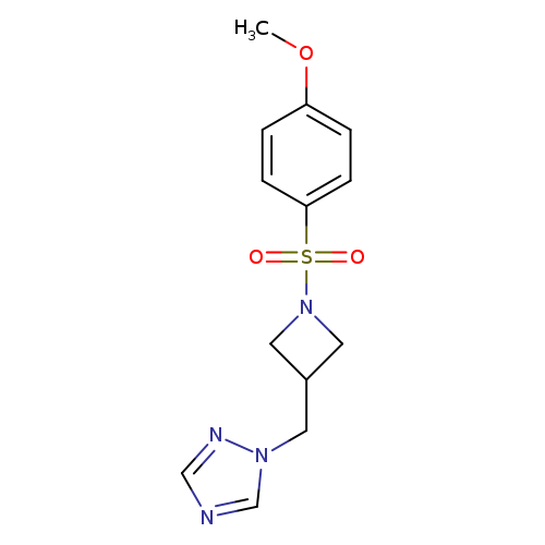 1-{[1-(4-methoxybenzenesulfonyl)azetidin-3-yl]methyl}-1H-1,2,4-triazole