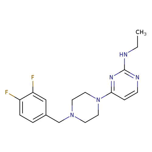 4-{4-[(3,4-difluorophenyl)methyl]piperazin-1-yl}-N-ethylpyrimidin-2-amine