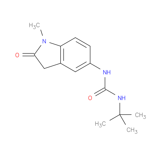 3-tert-butyl-1-(1-methyl-2-oxo-2,3-dihydro-1H-indol-5-yl)urea