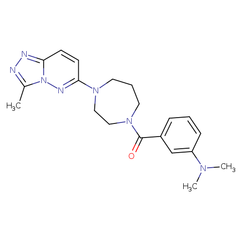 N,N-dimethyl-3-(4-{3-methyl-[1,2,4]triazolo[4,3-b]pyridazin-6-yl}-1,4-diazepane-1-carbonyl)aniline