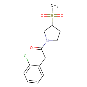 2-(2-chlorophenyl)-1-(3-methanesulfonylpyrrolidin-1-yl)ethan-1-one