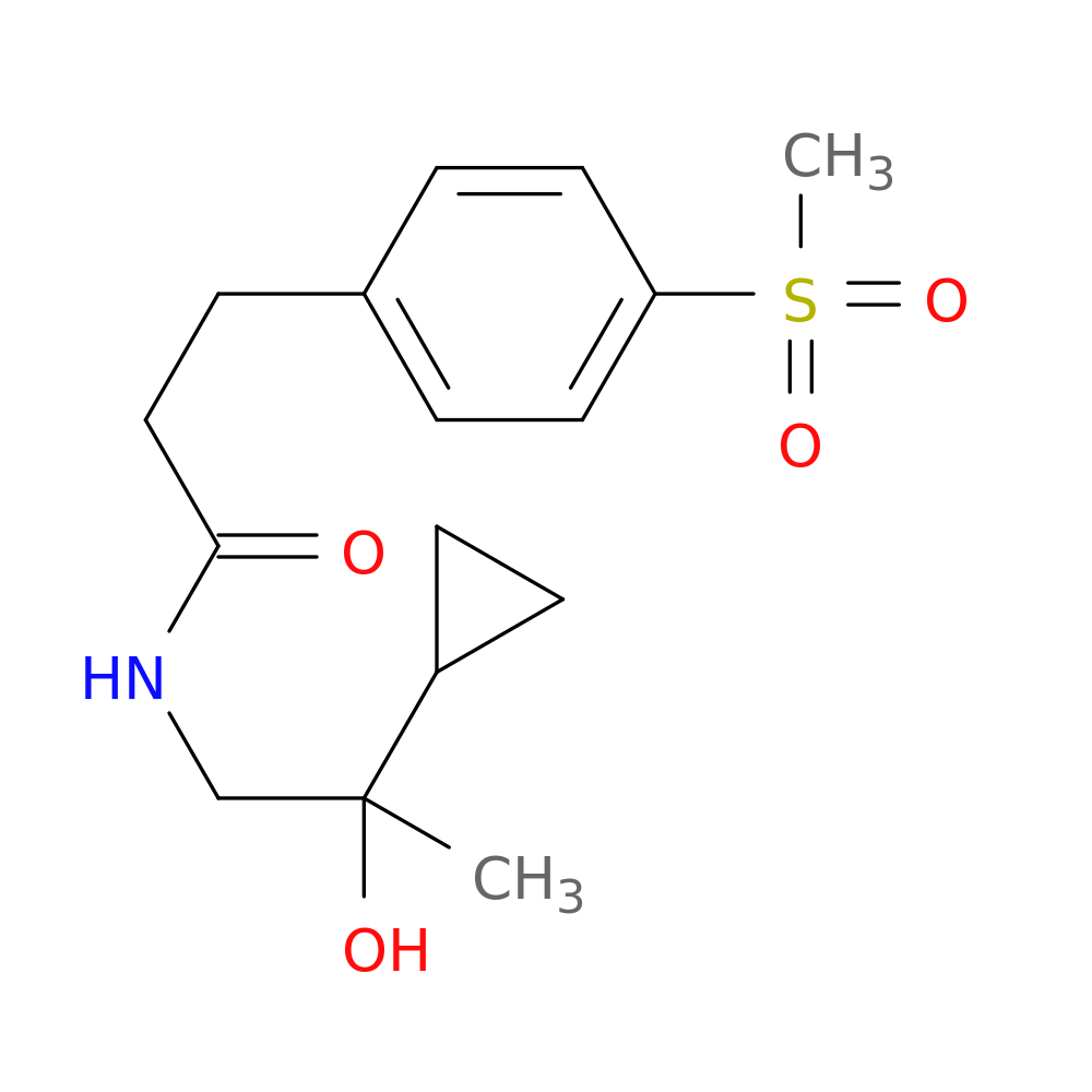N-(2-cyclopropyl-2-hydroxypropyl)-3-(4-methanesulfonylphenyl)propanamide