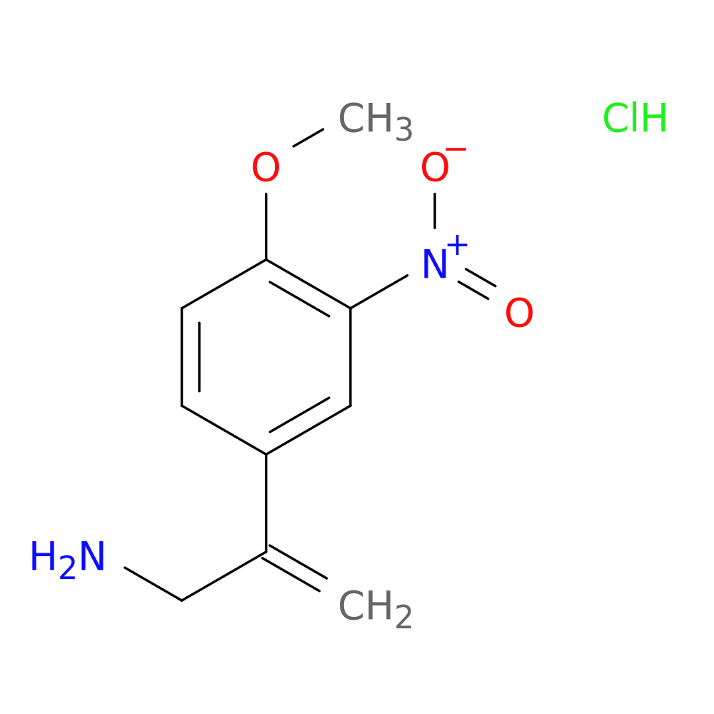 2-(4-methoxy-3-nitrophenyl)prop-2-en-1-amine hydrochloride