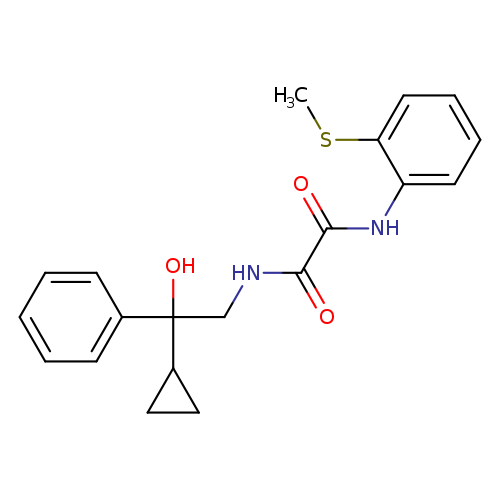 N'-(2-cyclopropyl-2-hydroxy-2-phenylethyl)-N-[2-(methylsulfanyl)phenyl]ethanediamide