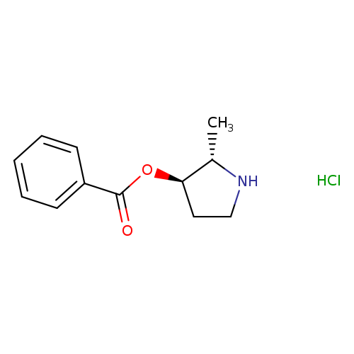 rac-(2R,3S)-2-methylpyrrolidin-3-yl benzoate hydrochloride, trans