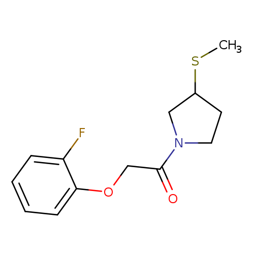 2-(2-fluorophenoxy)-1-[3-(methylsulfanyl)pyrrolidin-1-yl]ethan-1-one