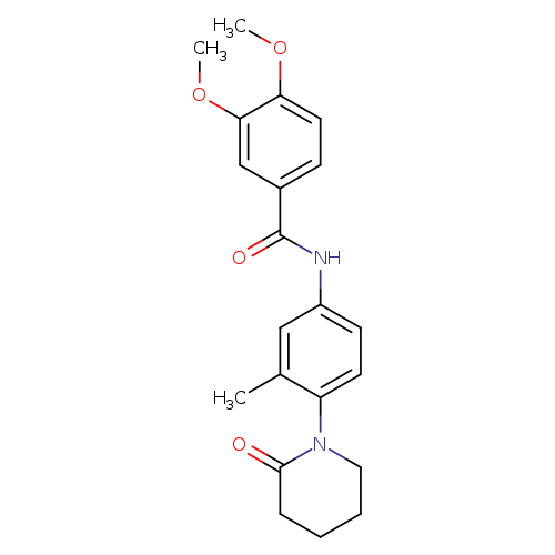 3,4-dimethoxy-N-[3-methyl-4-(2-oxopiperidin-1-yl)phenyl]benzamide